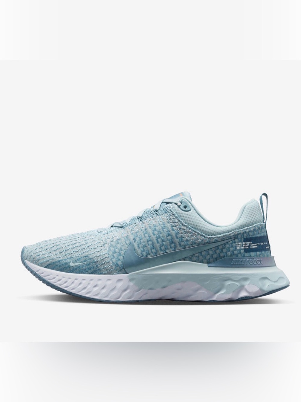 Unisex Nike React Infinity Run Flyknit 3 Ocean Bliss 9M/10.5W